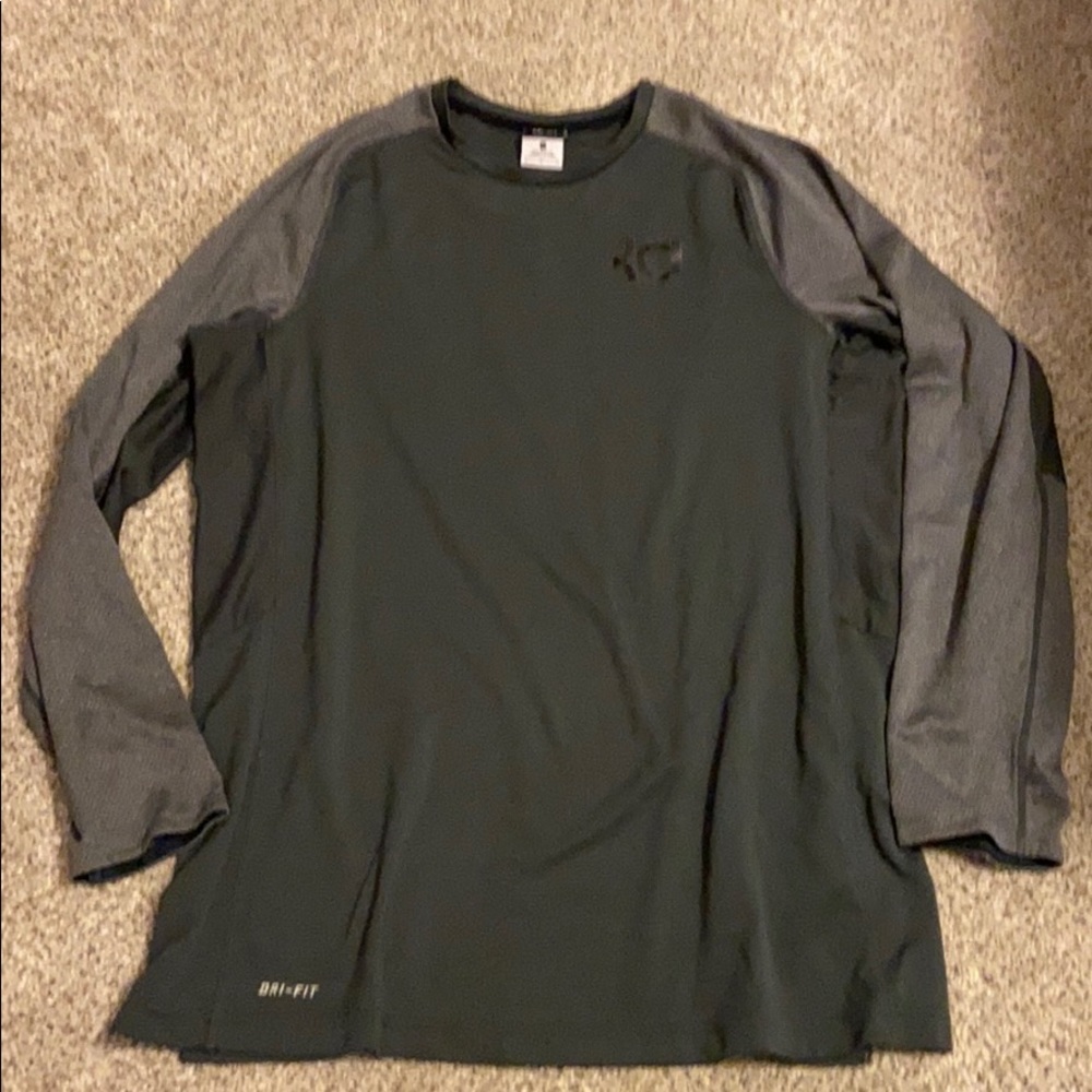 Nike long sleeve kd shirt gray